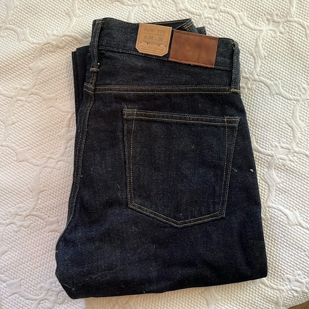 28”x32” J. Crew “770” Jeans Dark Wash 100% Cotton non-stretch
